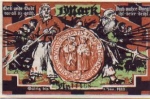 25709 Marne city emergency money value 1 mark 1922