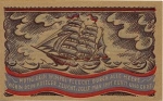 Oldenburg city emergency money 50 pfennigs sailing ship 1921