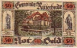 27721 Ritterhude city emergency money 50 pfennigs lock 1921