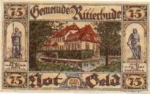 27721 Ritterhude city emergency money 75 pfennigs lock 1921