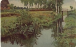 Worpswede artist card S. Wencke Moorlandschaft gebr. circa 1910
