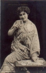 Frau mit Karten Wahrsagerin Serienkarte 2634/6 * ca. 1920
