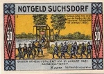 Suchsdorf  Emergency money 25 Pfennig No. 3 1921