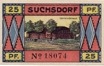 Suchsdorf city emergency money 25 pfennigs 1921