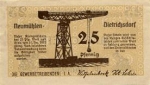 24109 Neumuhlen-Dietrichsdorf City emergency money 25 pfennigs Frog 1922