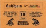 24109 Neumuhlen-Dietrichsdorf City emergency money worth 10 pfennigs frogs 1922
