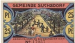 Suchsdorf city emergency money 25 pfennigs 1921