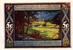 Poppenbüttel Hamburg city emergency money worth 50 pfennigs 1921