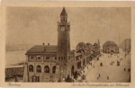 St. Pauli Hamburg Landungsbrücken mit Elbtunnel * ca. 1920