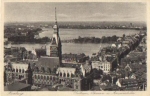 Hamburg Rathaus Binnen- und Aussenalster o 30.6.1932