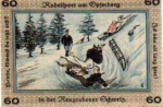 Neugraben-Hausbruch city emergency money 60 pfennigs tobogganing 1921