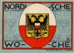 Lubeck city emergency money worth 50 pfennigs Nordic week 1921