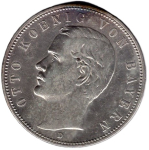 5 Mark Bayern 1908 Otto Silbermünze