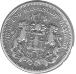 5 Mark Hamburg 1876