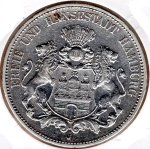 5 Mark Hamburg 1901 Silver Coin