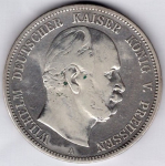 5 Mark Prussia 1876 A Wilhelm I. Silver Coin
