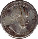 5 Mark PREUSSEN 1876 B Wilhelm I. Silbermünze 