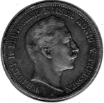 5 Mark PREUSSEN 1900 Kaiser Wilhelm II Silbermünze