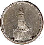 Jäger 0357 - 5 Reichsmark 1934 E Garnisonskirche Silbermünze