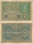 50 Mark Reichsbanknote 24. Juni 191950 Mark Reichsbanknote 24. Juni 1919
