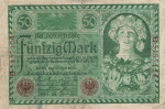 50 Mark Reichsbanknote 23. Juli 1920 RO66 DEU-74