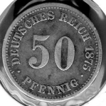 50 Pfennig 1875 A German Empire Silver Coin