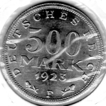 500 Mark 1923 A Weimar Republic
