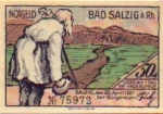 56154 Bad Salzig City emergency money 50 pfennigs 1921
