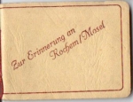 56812 Kochem Zur Erinnerung an ... Kleiner Bildband mir roten Kordell gebunden ca. 1940