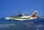 SIAI Marchetti Flugzeug in den Wolken * ca. 1980