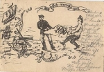 Reservist card Humor o 2.3.1902