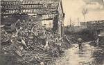 Givenchy destroyed street view o July 23, 1916 Feldpostmark Bayer. Reserve-Fussartellerie-Bataillo 6,