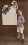 Mädchen mit Paket Serie Nr. 627 o 1913