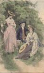 Women and men artist card M. Munk No. 331 o October 3, 1910