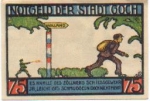 47574 Goch city emergency money worth 75 pfennigs No. 3, 1921
