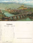 55411 Bingen artist card H. Hoffmann used around 1908
