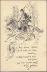 Reiter mit Pferd Künstlerkarte Ales * ca. 1910