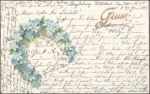 Vergissmeinnicht als Hufeisen o 13.6.1901