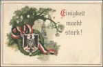 Hamburg, Bismarck Monument, Patriotica WWI black-white-red, o 5.9.1917