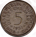 5 D-Mark 1951 F