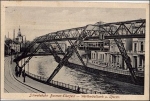 Barmen Elberfeld suspension railway Wertherbollwerk Uferstraße gebr. 4/18/1916