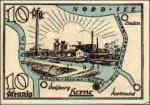 Herne city emergency money 10 Pfennig Rhine-Herne Canal 1921