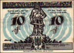 Herne city emergency money worth 10 pfennigs 1921