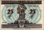 Herne city emergency money worth 25 pfennigs 1921