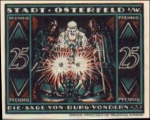46100 Osterfeld City emergency money 25 Pfennig No. 3 1921