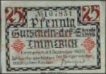 46468 Emmerich city emergency money worth 25 pfennigs 1920