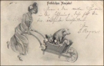 Pig in wheelbarrow, o 31.12.1903