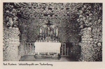 Bad Kudowa, skull chapel, macabre AK, skull, * approx. 1930 Silesia