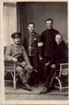 German soldier with family military WWI real photo from September 25th 1918