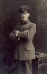 German soldier military WW1. Real photo used October 11, 1919